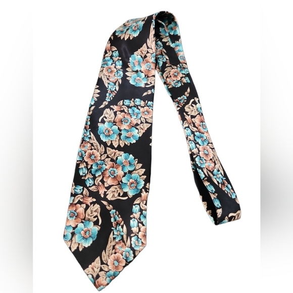 Dior Other - VTG Necktie Christian Dior Monsieur Floral Multicolor 100% Italian Silk Tie USA